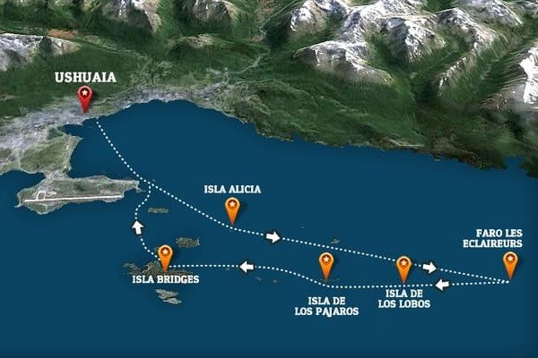 Navegación Canal de Beagle y Faro del Fin del Mundo